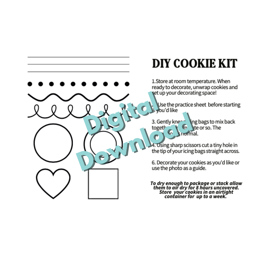 DIY Cookie Kit Instructions - Digital Download