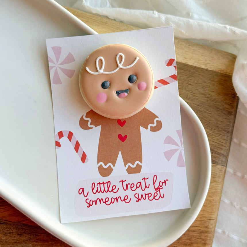 Gingerbread Man Cookie Card