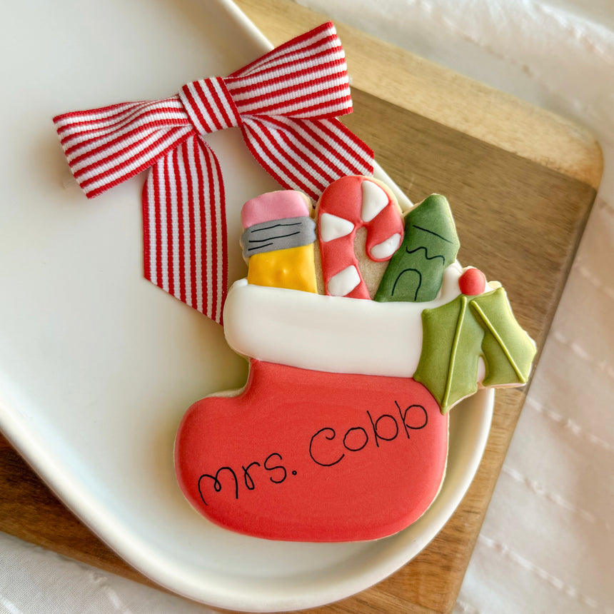 Teacher Custom Name Stocking