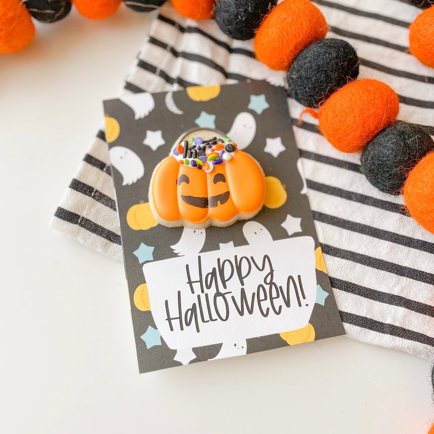 Candy Pumpkin Cookie Card