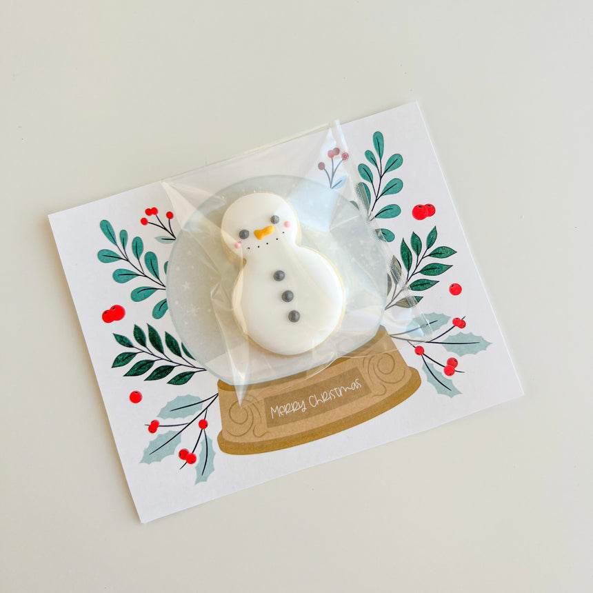 Snowman Cookie Card